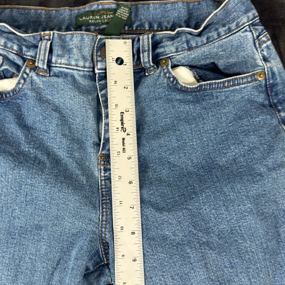 Lauren Ralph Lauren Jeans Womens 2 Blue Straight Leg Stretch Denim - Picture 3 of 9